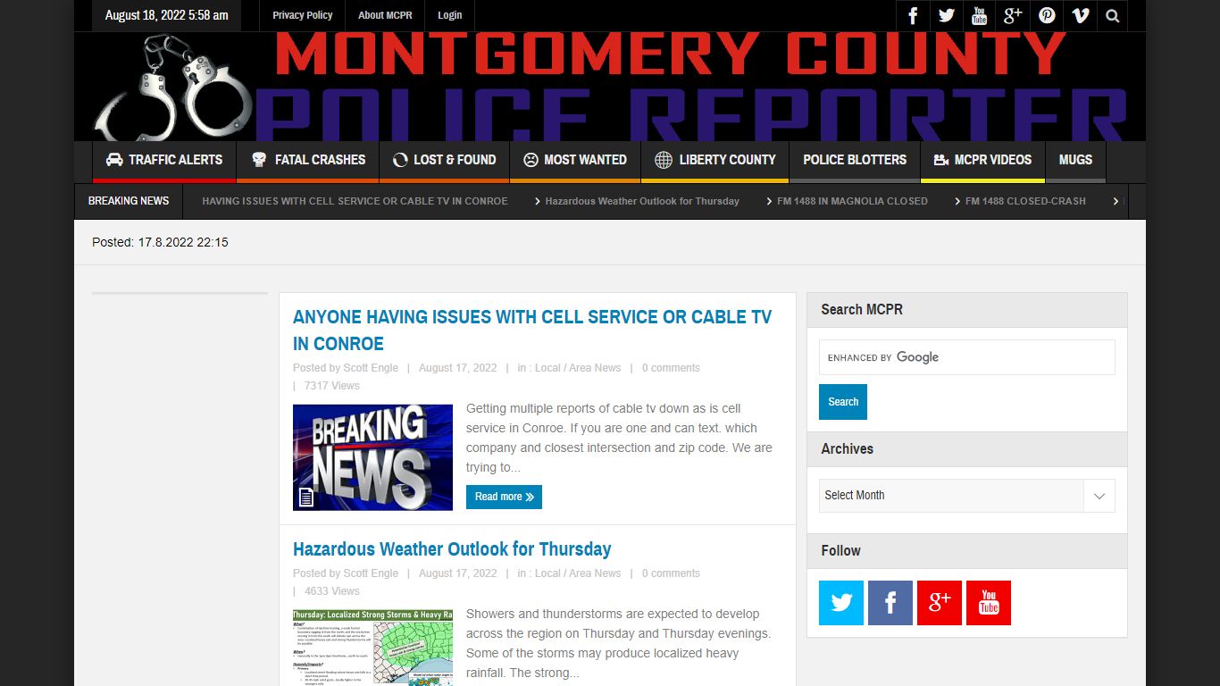 Montgomery County Police Reporter