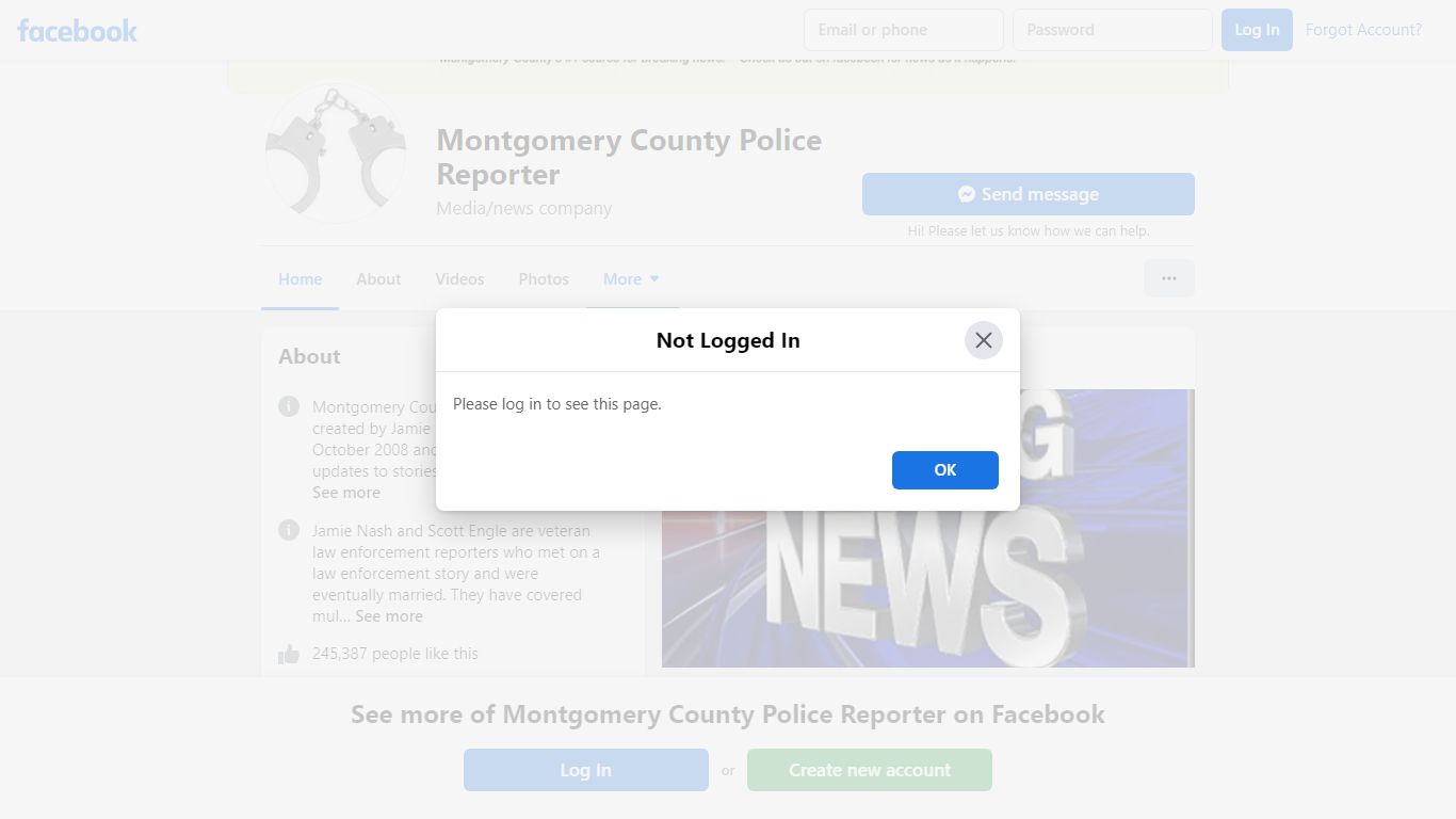 Montgomery County Police Reporter - Home - Facebook